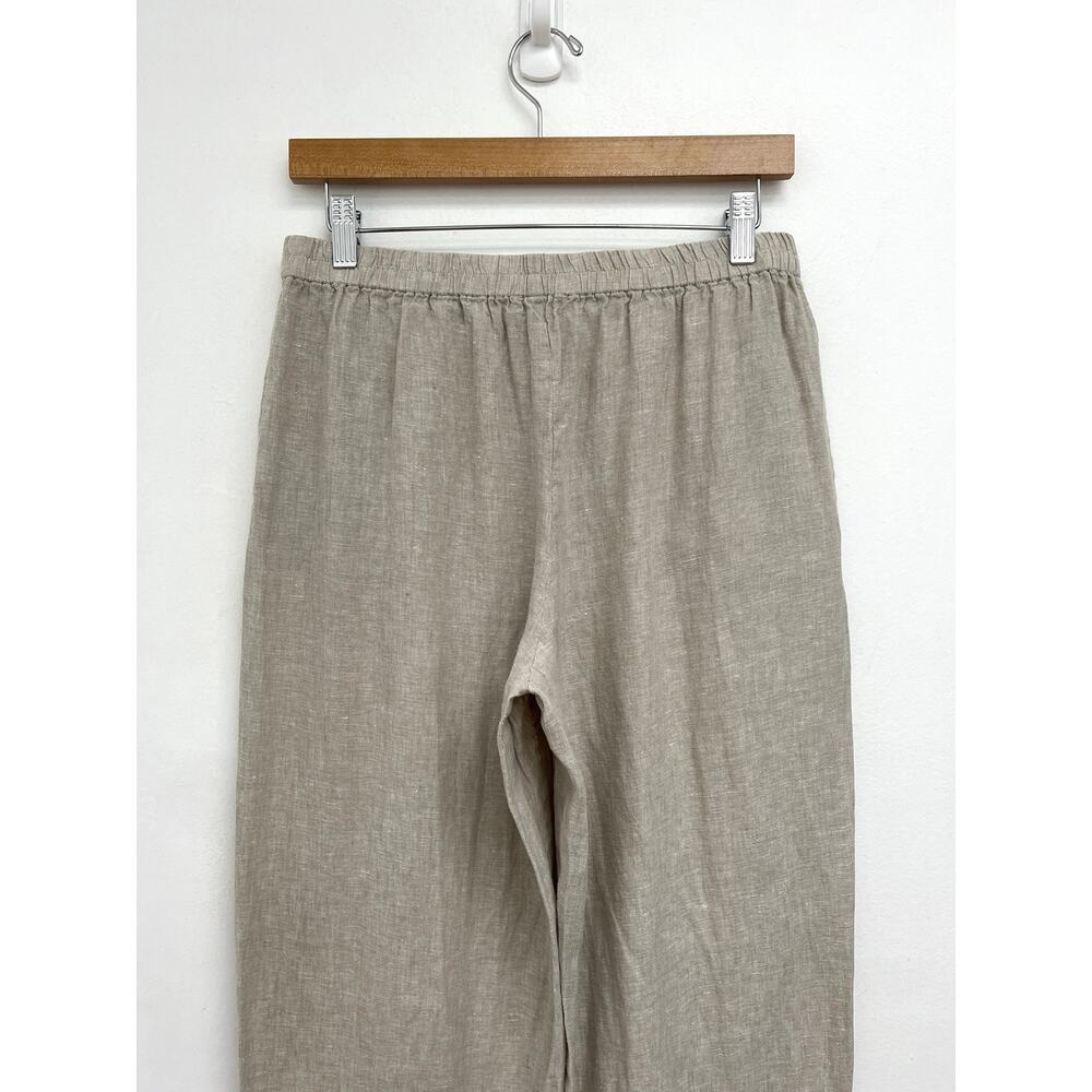Quince 100% European Linen Long Sleeve Pajama Set Piping Flax Lightweight Small - Picture 8 of 14